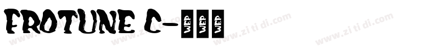 Frotune C字体转换
